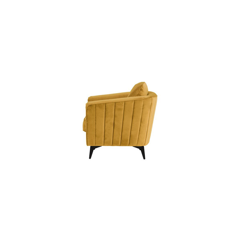 Upholstered Armchair, Yellow