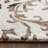 Berman Hand Tufted Wool/Cotton Ikat Rug in Ivory/Chocolate-1305203563