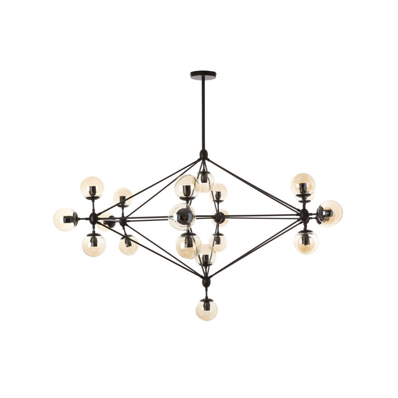 Kane 21 - Light Black Geometric Pendant