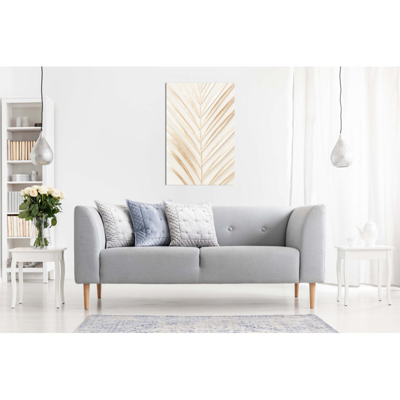 Palm Leaf - Wrapped Canvas Print, 31cm H x 20cm W x 3cm D