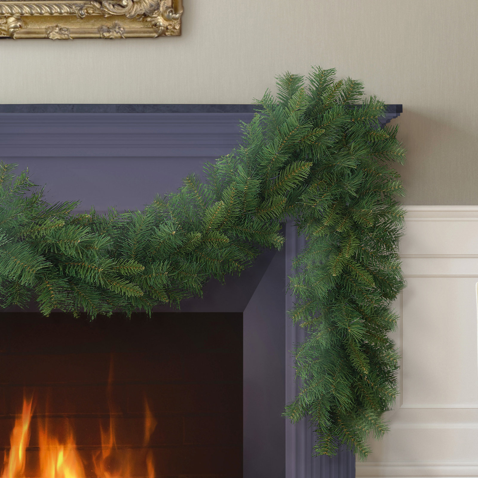 118'' in. Faux Pine Garland