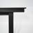 67" HDPE Outdoor Dining & Meeting Table, Weather-Resistant, Seats 6, Space-Saving Chair Slide-In, Black-323176911
