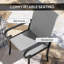 Ensemble de 4 chaises de salle à manger avec accoudoirs et sièges profonds pour un confort et un soutien accrus.-843687004