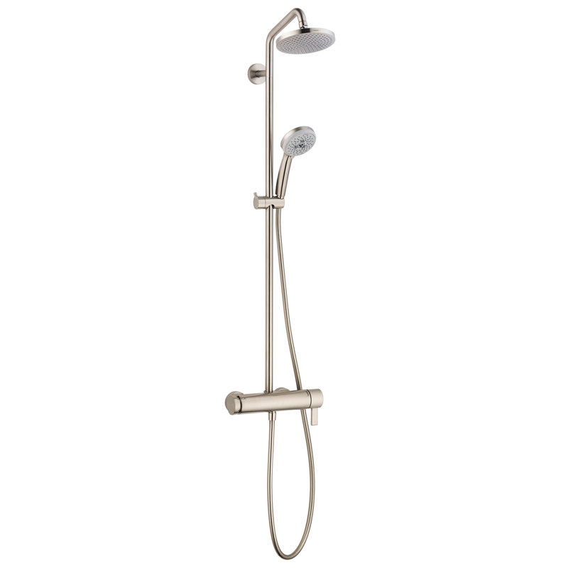 Croma Pressure-Balanced Complete Shower System with AirPower, Brushed Nickel