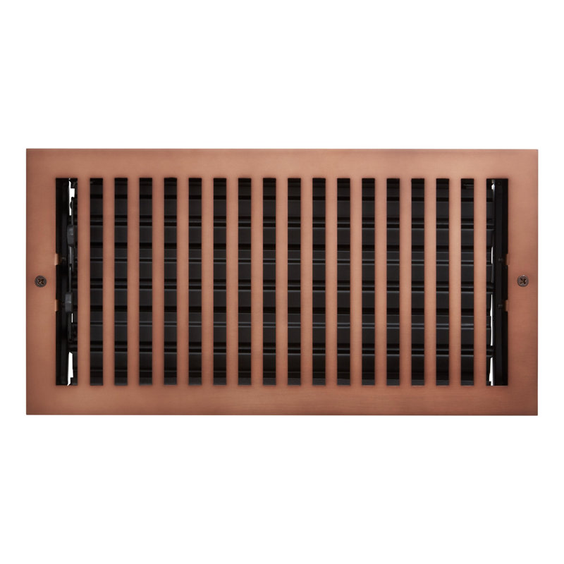 Modern Steel Oversized Wall Register, Oil Rubbed Bronze, 3" H x 7" W x 13.31" L