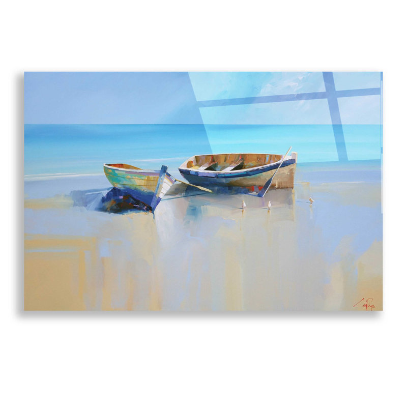 «Afprès Gulls» par Craig Trewin Penny, art mural en verre acrylique, H 16 po x l 24 po x P 0,2 po