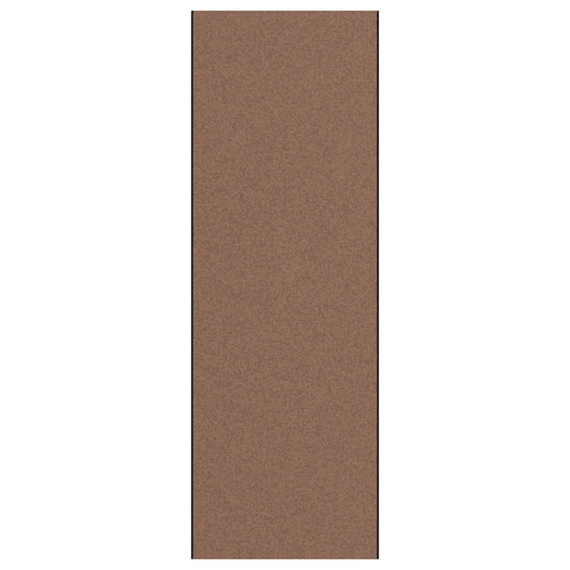 Non-Slip No Pattern Doormat, Brown, 120 x 350 cm