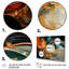 Planètes orange et or I - reproduction d'art sur toile-1460159491-1460159502