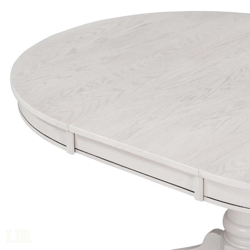 Ensemble de table de salle à manger 5 pièces avec table extensible et chaises rembourrées, parfait pour une utilisation polyvalente et un design élégant