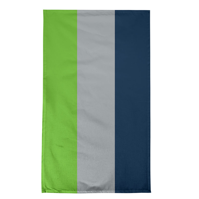 Stripe Tea Towel Kitchen Towel, Cotton Twill, Seattle Football