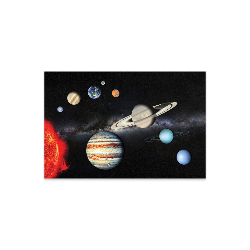 Système solaire sur plastique / acrylique par Manjik, peinture