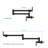 Pot Filler Faucet - Walaucet Folding Stretchable With Single Hole Two Handles, Black-117581019