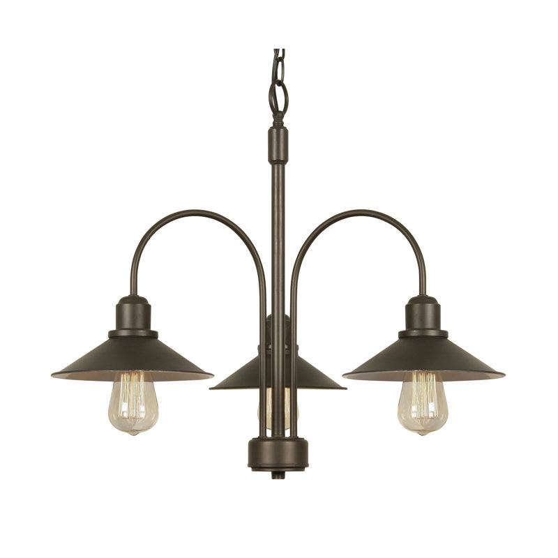 Timberview 3 - Light Shaded Chandelier