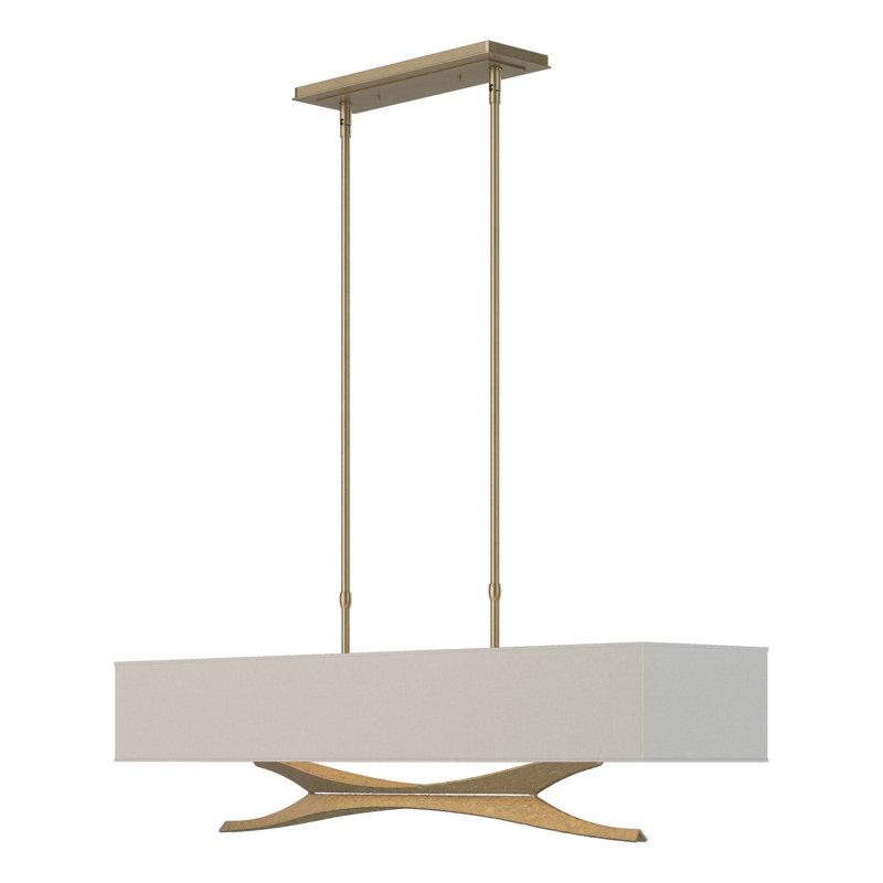 Moreau 4 - Light Kitchen Island Pendant, Flax, Sterling