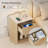 Seyla 18''W Fluted 1-Drawer Nightstand with Open Cubby, Wood Nightstand with Built-In Charging Outlets-1400330180-1388500150