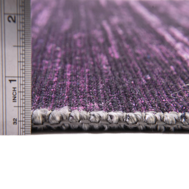 Tapis à poils longs en microfibre Monkton Combe, Rond 7 pi 10 po