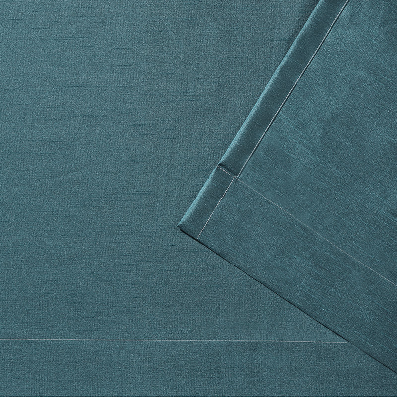 Ghevont Semi Sheer Sliding Panel Pair, Teal, 54" W x 63" L