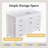 60 " W Freestanding Standard Free Standing Single Double Single Vanity Bathroom Vanity With Engineered Marble Top