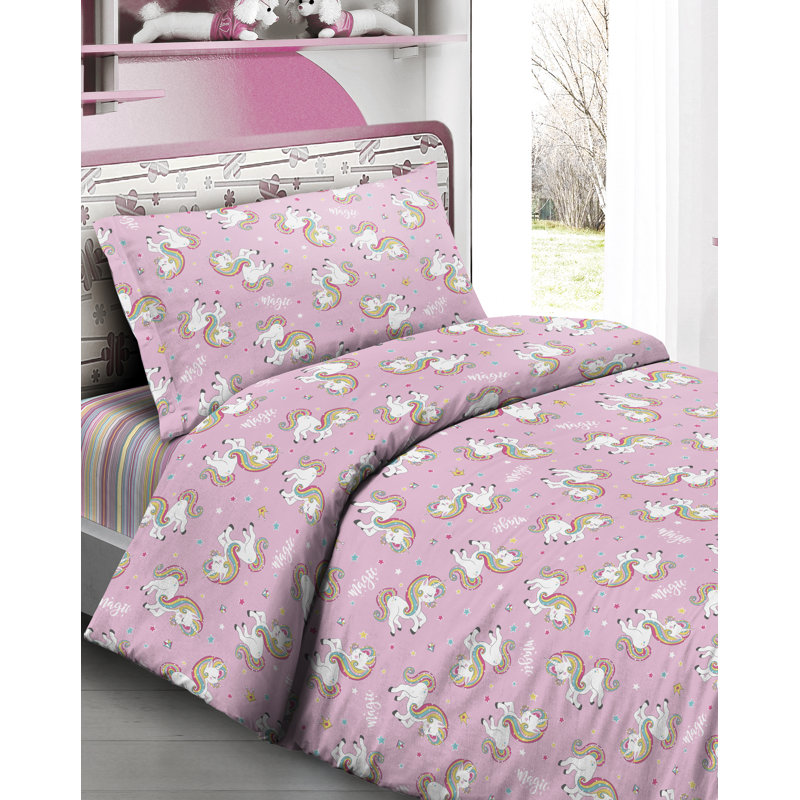 Helman Pink Duvet Cover Set