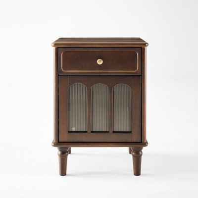 16.54'' W Solid Wood Nightstand