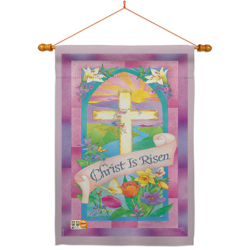 Ensemble de drapeau 2 faces 40 po x 28 po Christ is
