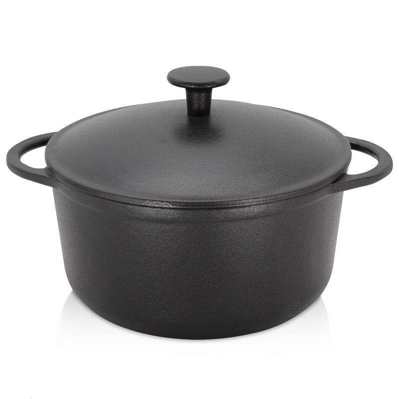 Karl Kruger Rustica Cast Iron Standard Pot, 24 cm diameter