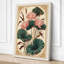 Pink Lotus in Frame Botanical - Wrapped Canvas-203523121-203523131