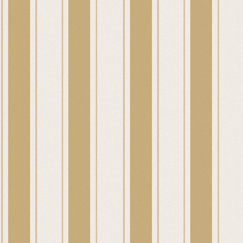 Sophie Allport Oundle Stripe Warm Honey Wallpaper, Yellow