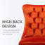 Velvet Fabric Upholstered Dining Chairs Set of 4,Orange-2134824454-2134824462
