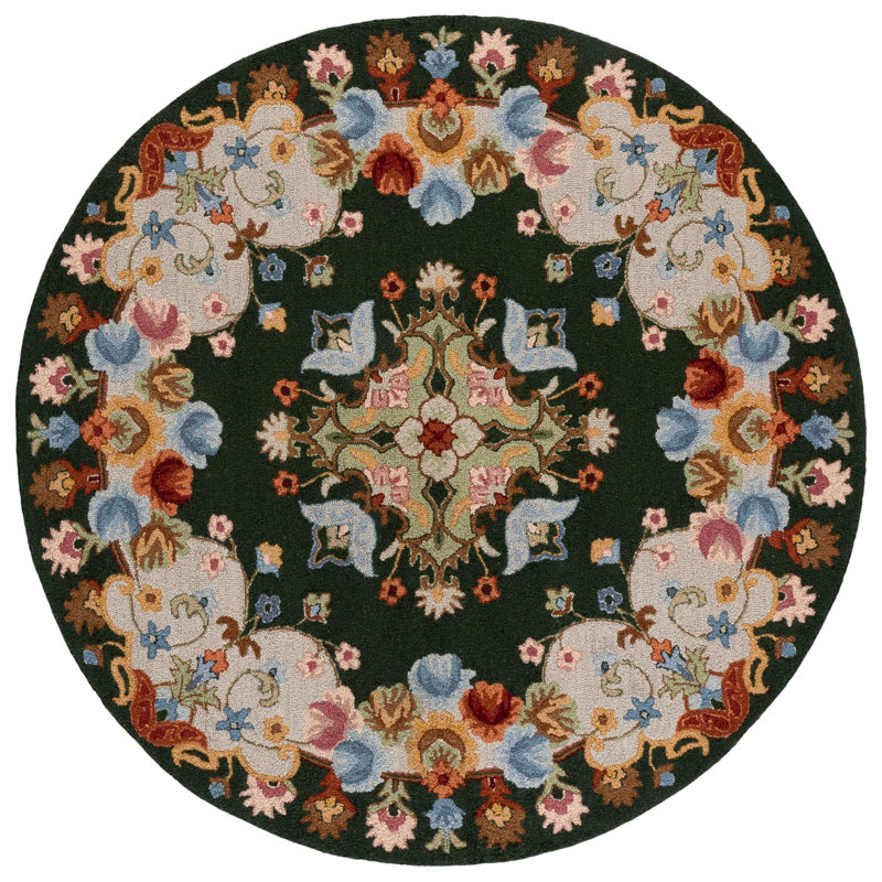 Chelsea 338 Hand Tufted 80% Wool; 20% Cotton Oriental Rug, Round 6'