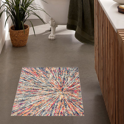 Tapis crème abstrait Kymiere