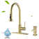 ESHOO Pull Down Kitchen Faucet with Soap Dispenser