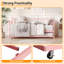 Lit de jour simple en métal avec lit gigogne en forme de cœur avec support pour lattes en acier robuste - structure de canapé-lit convertible pour le salon, la chambre à coucher, la chambre d'amis - Assemblage facile - rose, ensemble de taille simple-2021955972