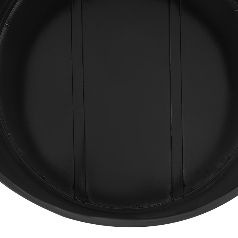 Présentoir rond à piédestal, Noir