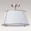 Plafonnier semi-encastré cylindrique en lin à 4 lumières Nyjel Classical-1004448351-978885491
