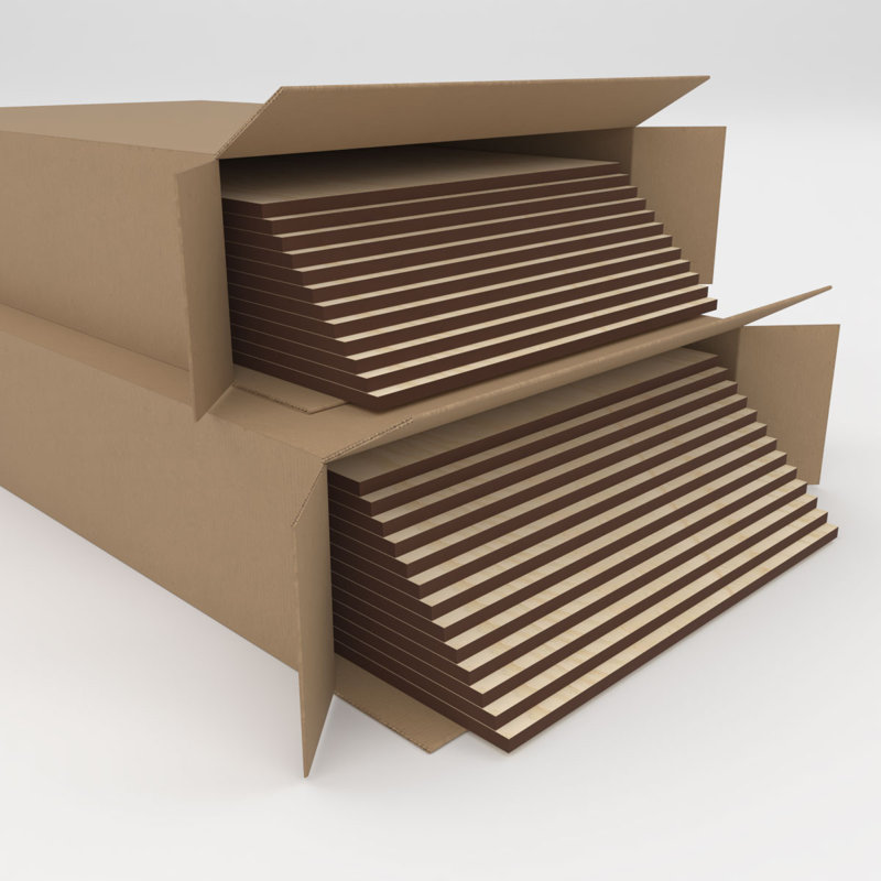 Planches en bois, Bouleau, H 15,75 po x l 15,75 po x P 0,38 po