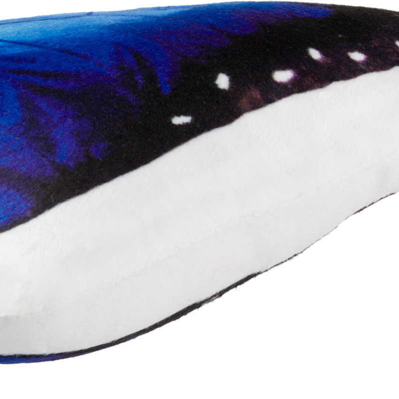 Coussin décoratif décoratif animal JWH 3D, Bleu papillon