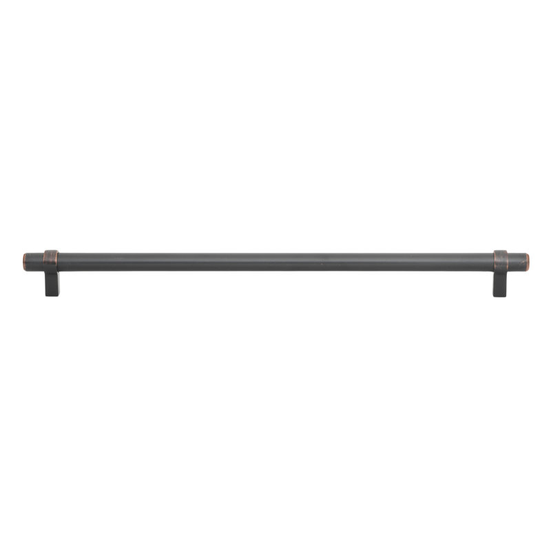 Poignée barre en acier massif GlideRite 12-5 / 8 po (320mm), Noir mat