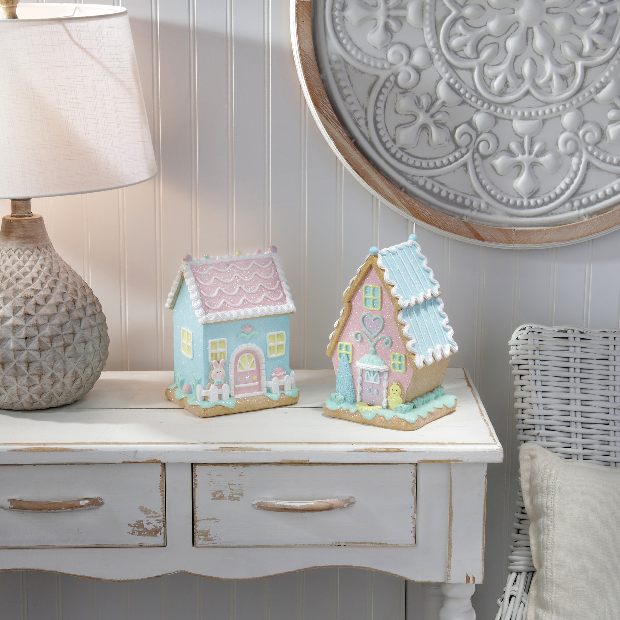 8-9" Resin Sugared Easter House