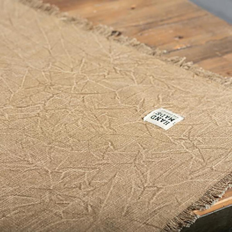 Nappe pierre délavée, grande, Beige, L 90 po x l 60 po