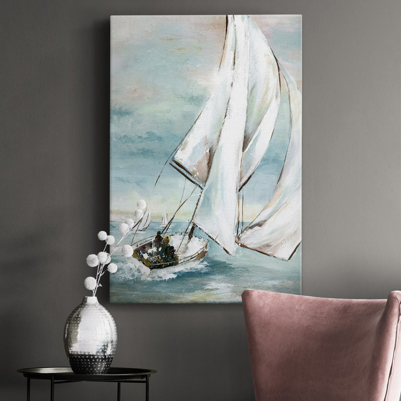 " Setting Sail " Watercolor Print and Painting, 12" H x 8" W x 1" D
