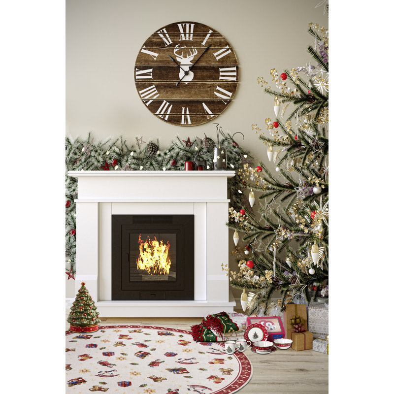Toy`s Delight Area Rug, Multi-colored Red, Round 152cm
