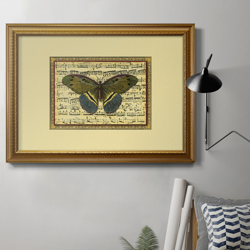 Butterfly Harmony II - cadre photo, impression sur toile, H 18 po x l 27 po x P 2,5 po