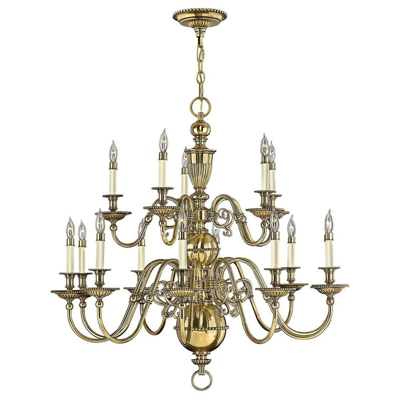 Baddesley 15 - Light Candle Style Chandelier