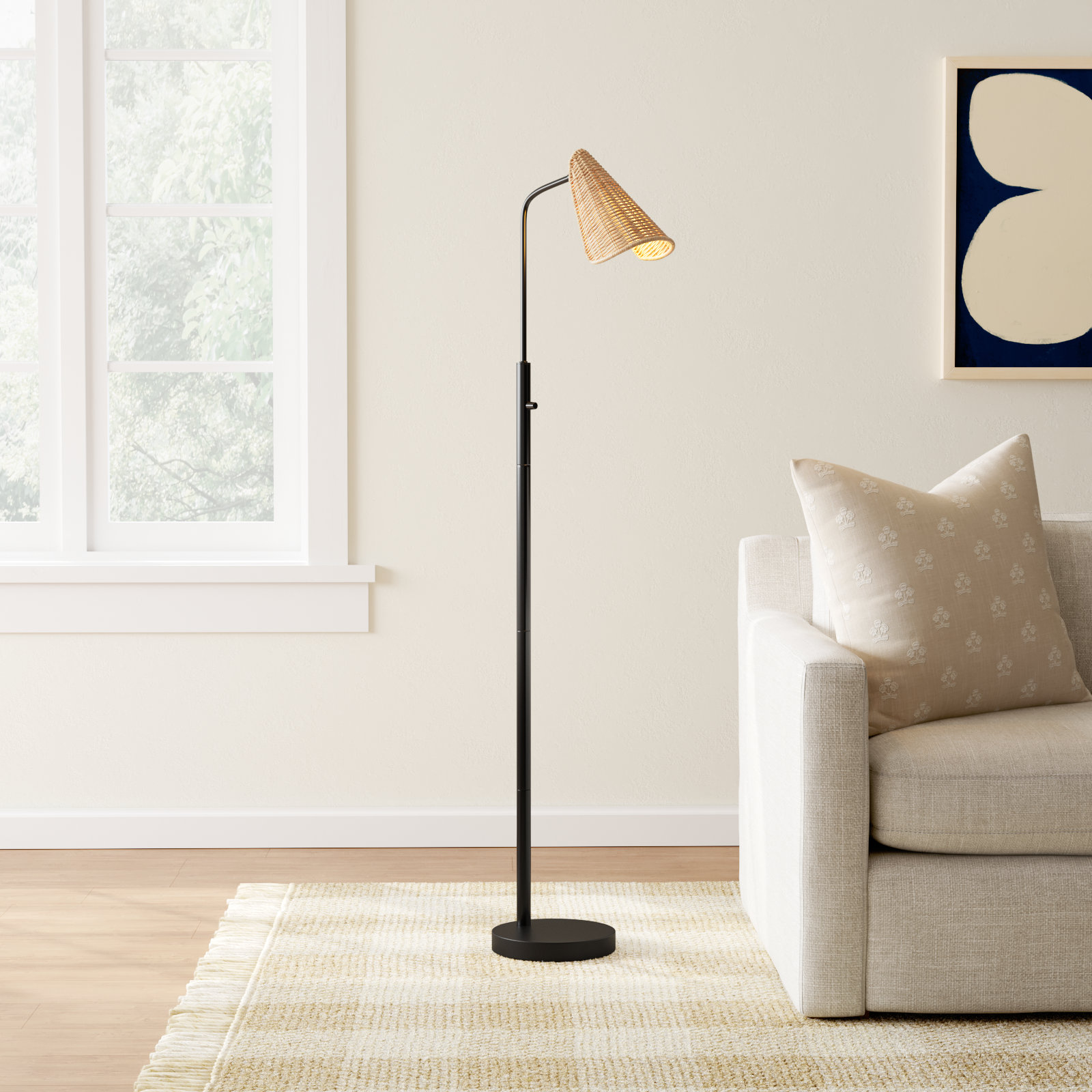 Pilsen 58'' Floor Lamp, Black