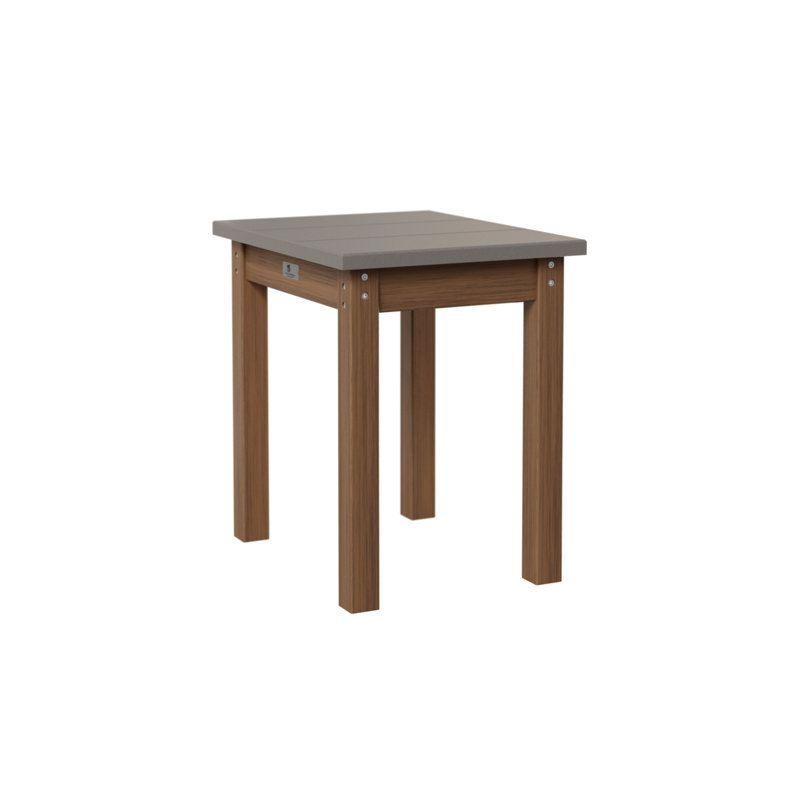 Berlin Gardens Economy End Table, Antique Mahogany, Light Gray