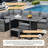 Hinesville 7 Piece Rattan Lounge Dining with Cushions-1254936781