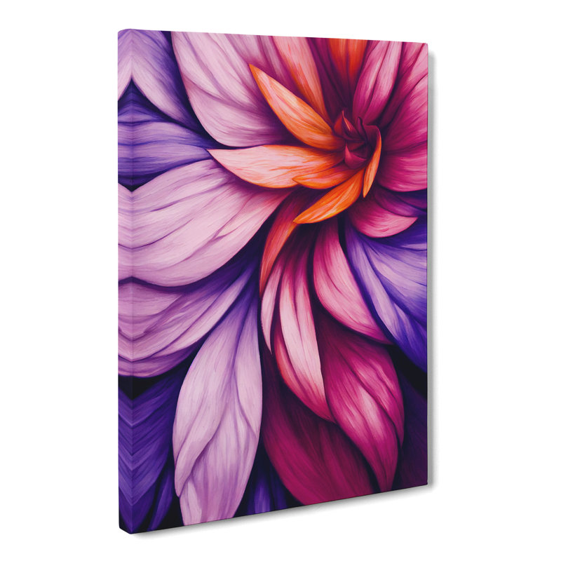 Leesanne Floral Acrylic Vol.2 - Wrapped Canvas Print, 76cm H x 50cm W x 3cm D