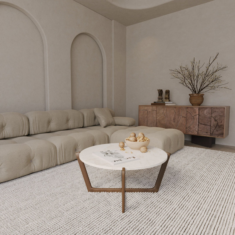 Averardo Cross Legs Coffee Table