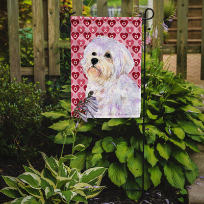 Drapeau de jardin à 2 côtés Avariella Cooper Love and Hearts